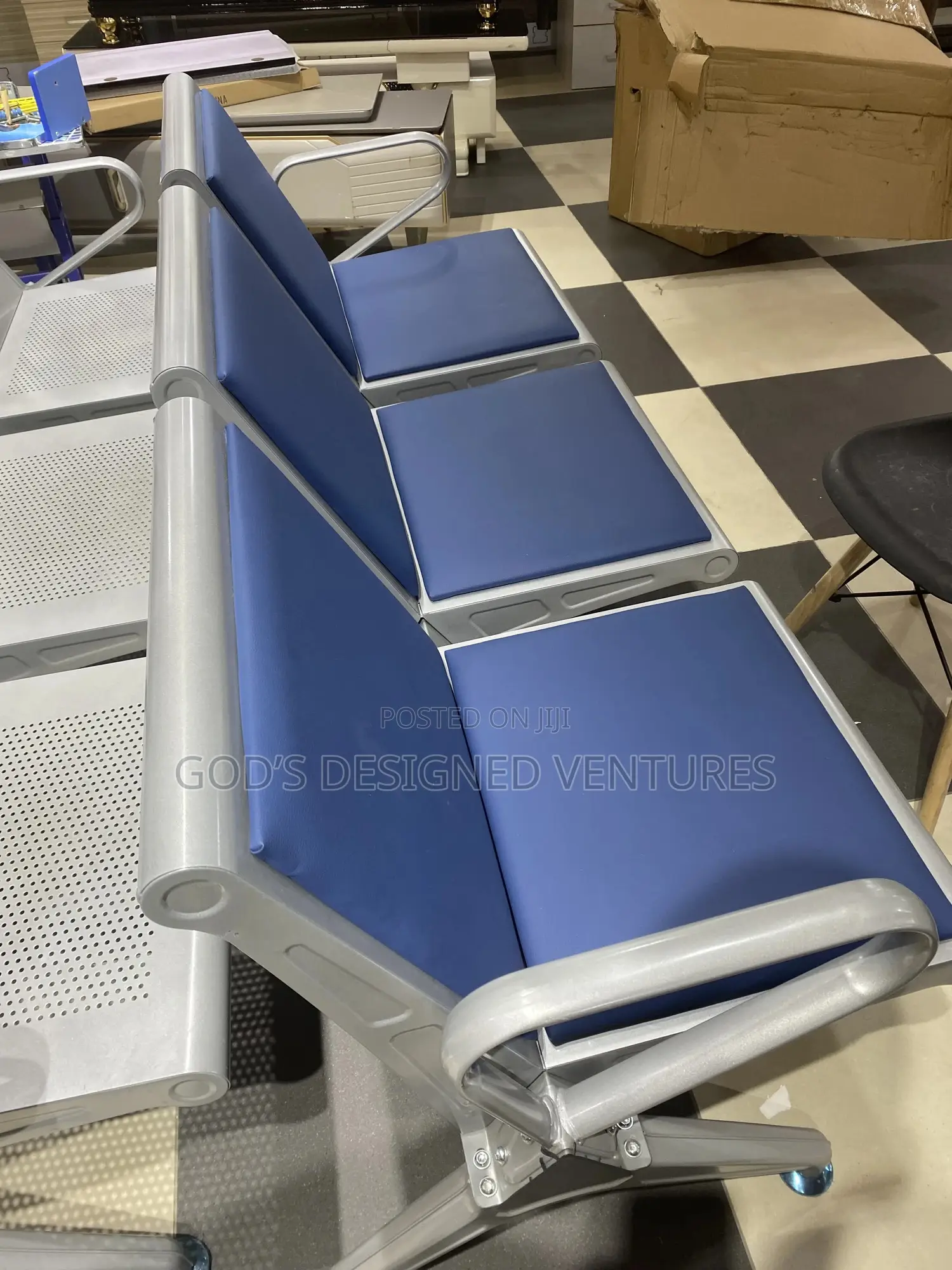 Durable Metal Bench