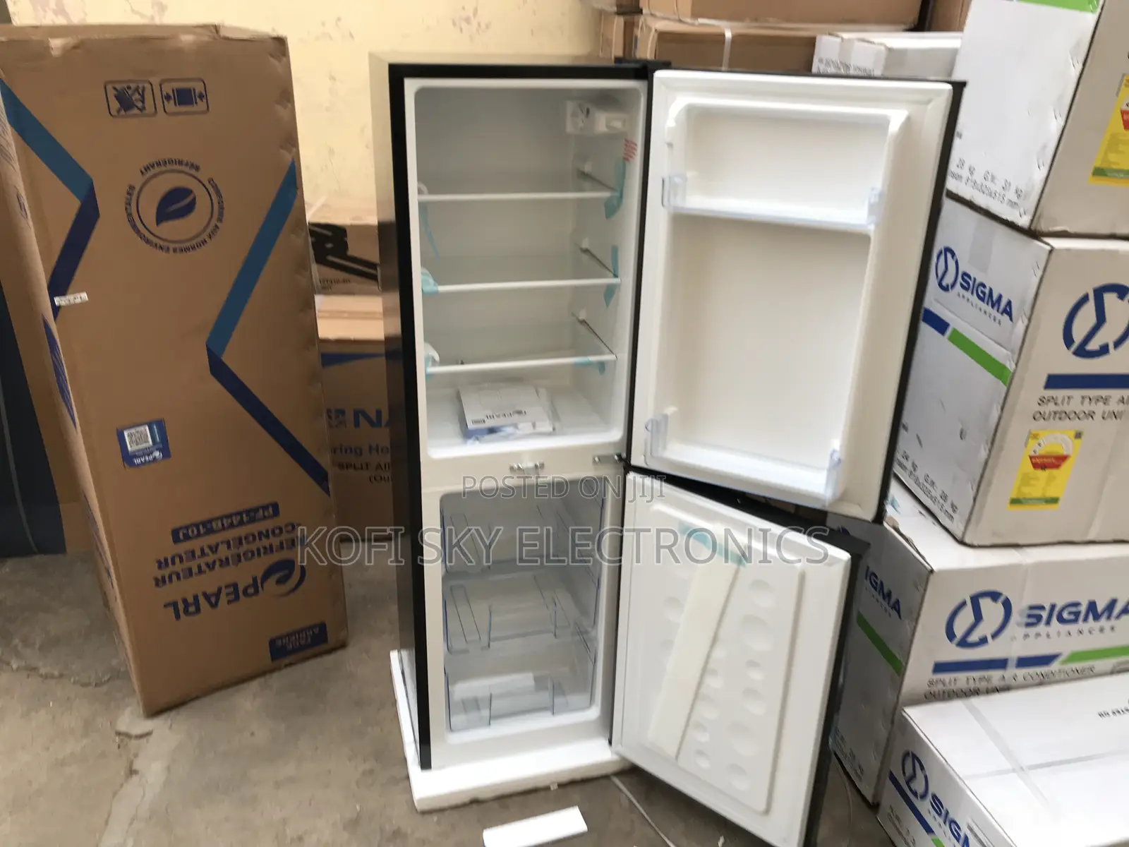 Well Design Pearl Pf-144b-10j 102litres Doubledoor Buttom Fridge