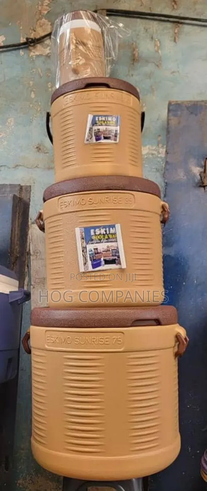Eskimo Sunrise Ice Chest Coolers.