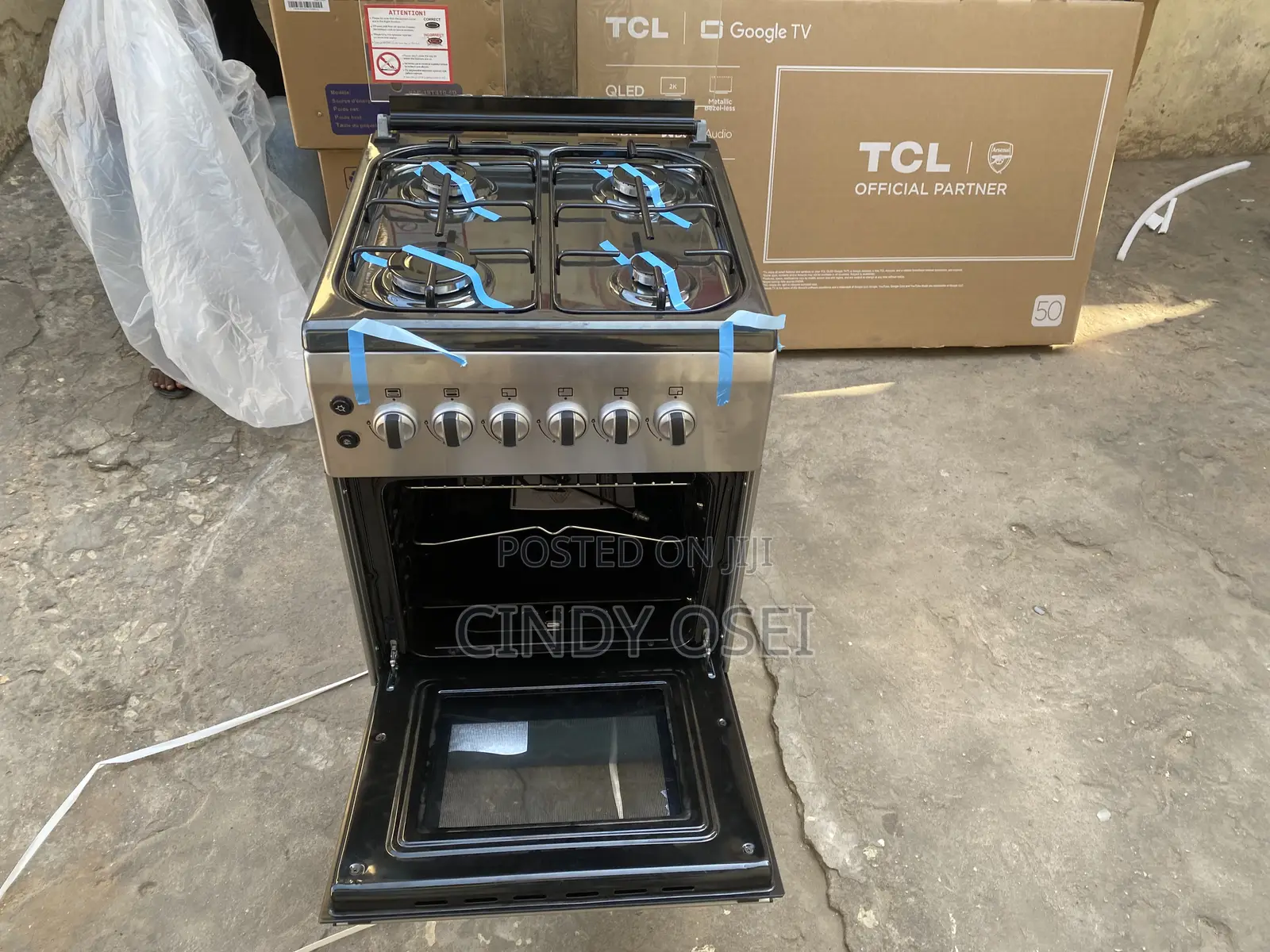 Ferre 4burner 50x60 Gas Cooker With Oven Grill