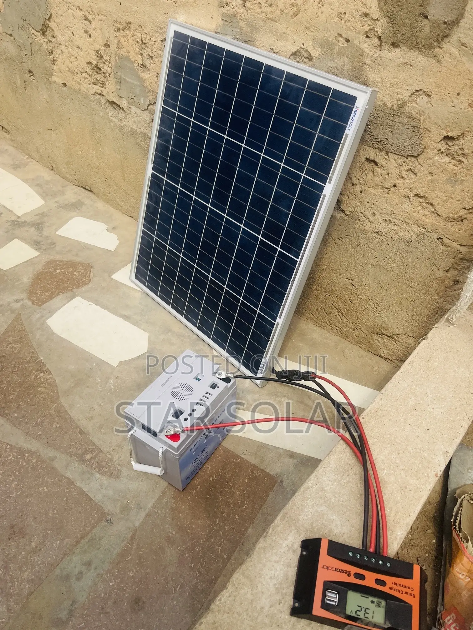 Complete Solar Set Up, Power Station , Controller Panel
