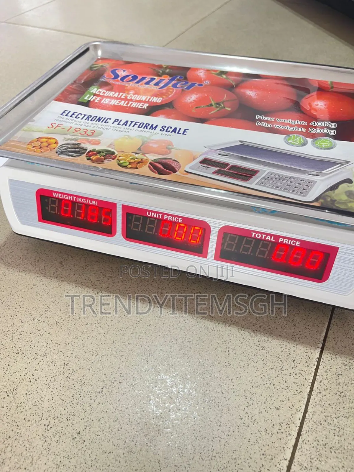 40kg Digital Electronic Stainless Steel Pricing Scale