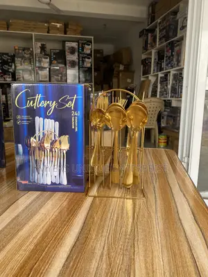 Golden Touched 24pcs Cutlery Set