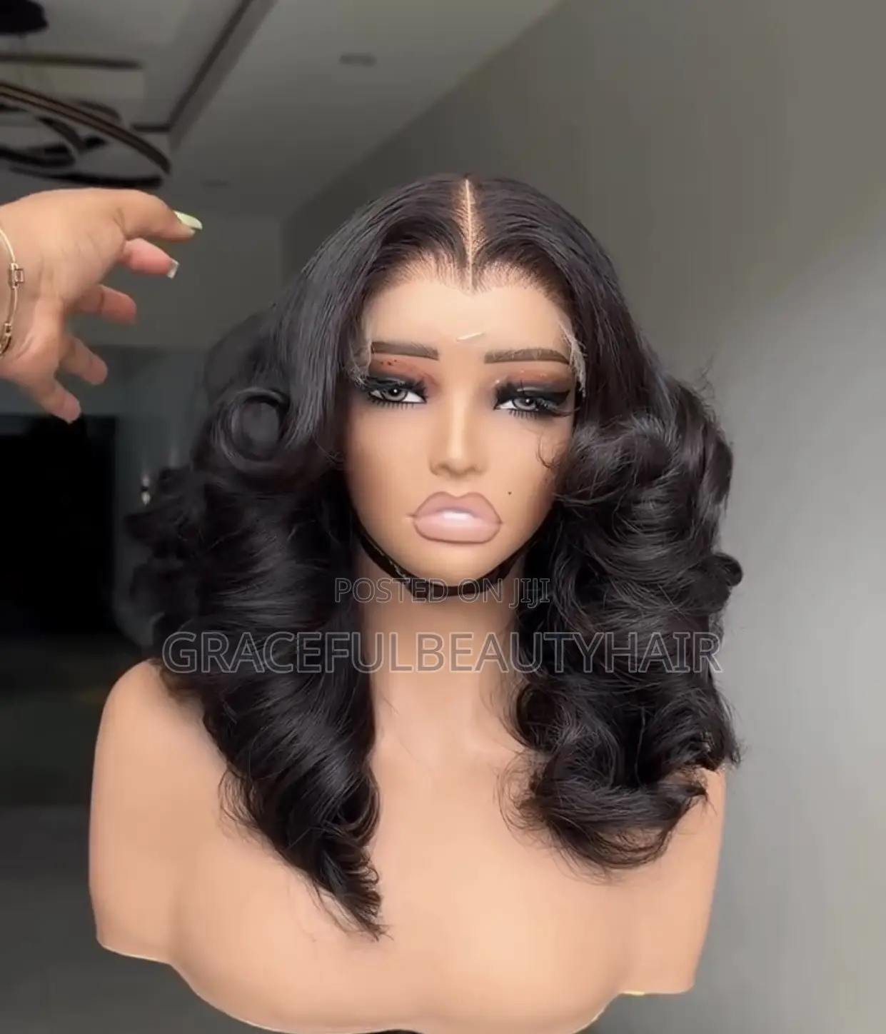12 Inches Vietnamese SDD Wavy Bouncy Wig Unit