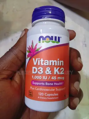 Now Foods, Vitamin D-3 K-2, 1000 Iu/45 McG, 120 Capsules