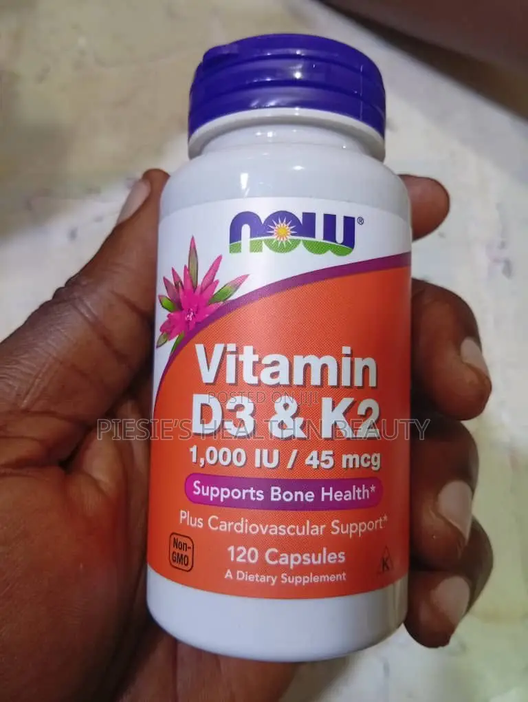 Now Foods, Vitamin D-3 K-2, 1000 Iu/45 McG, 120 Capsules