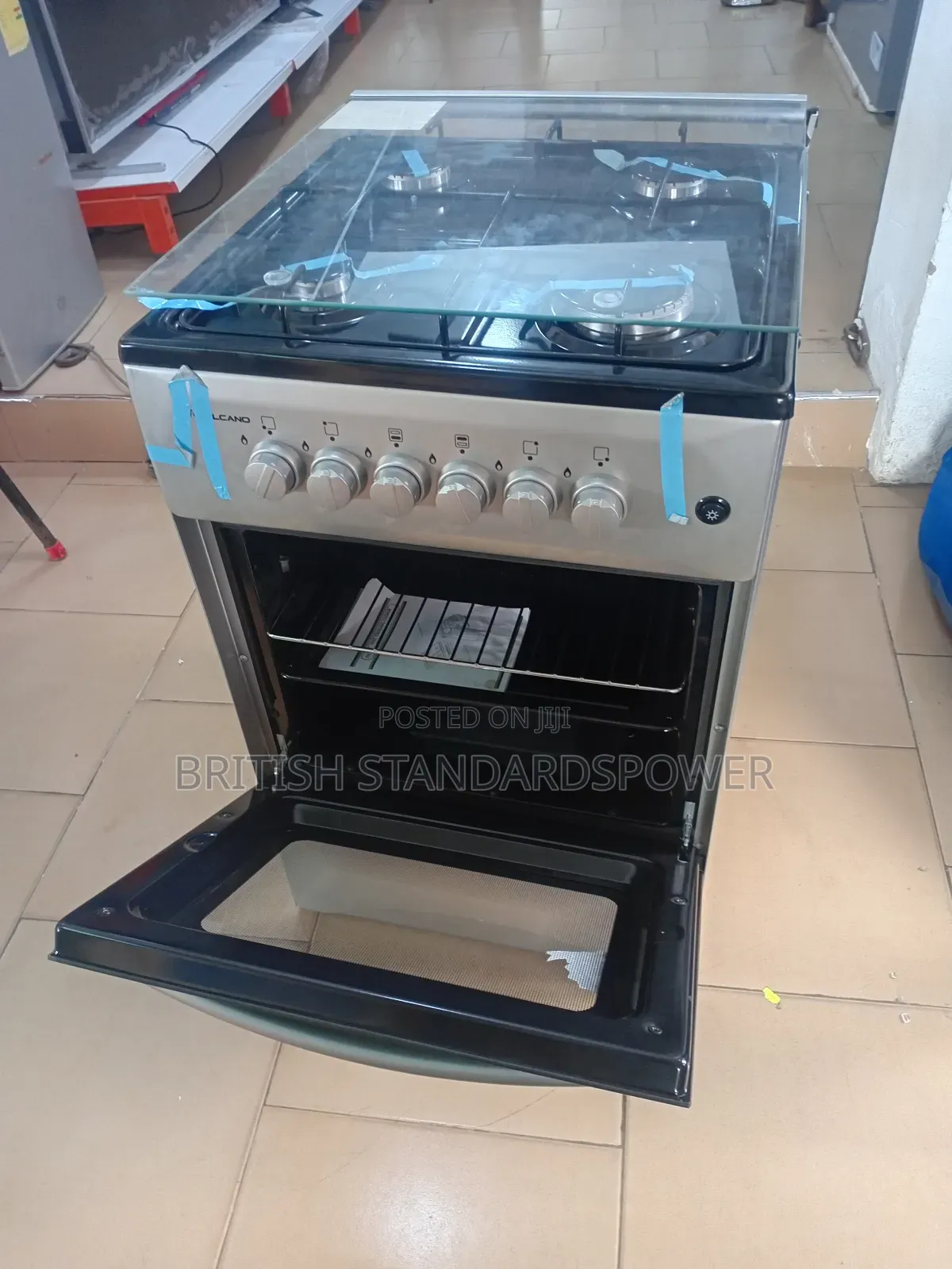 Volcano Gasoven Pro 50×50 Volcano 4 Gas Burner