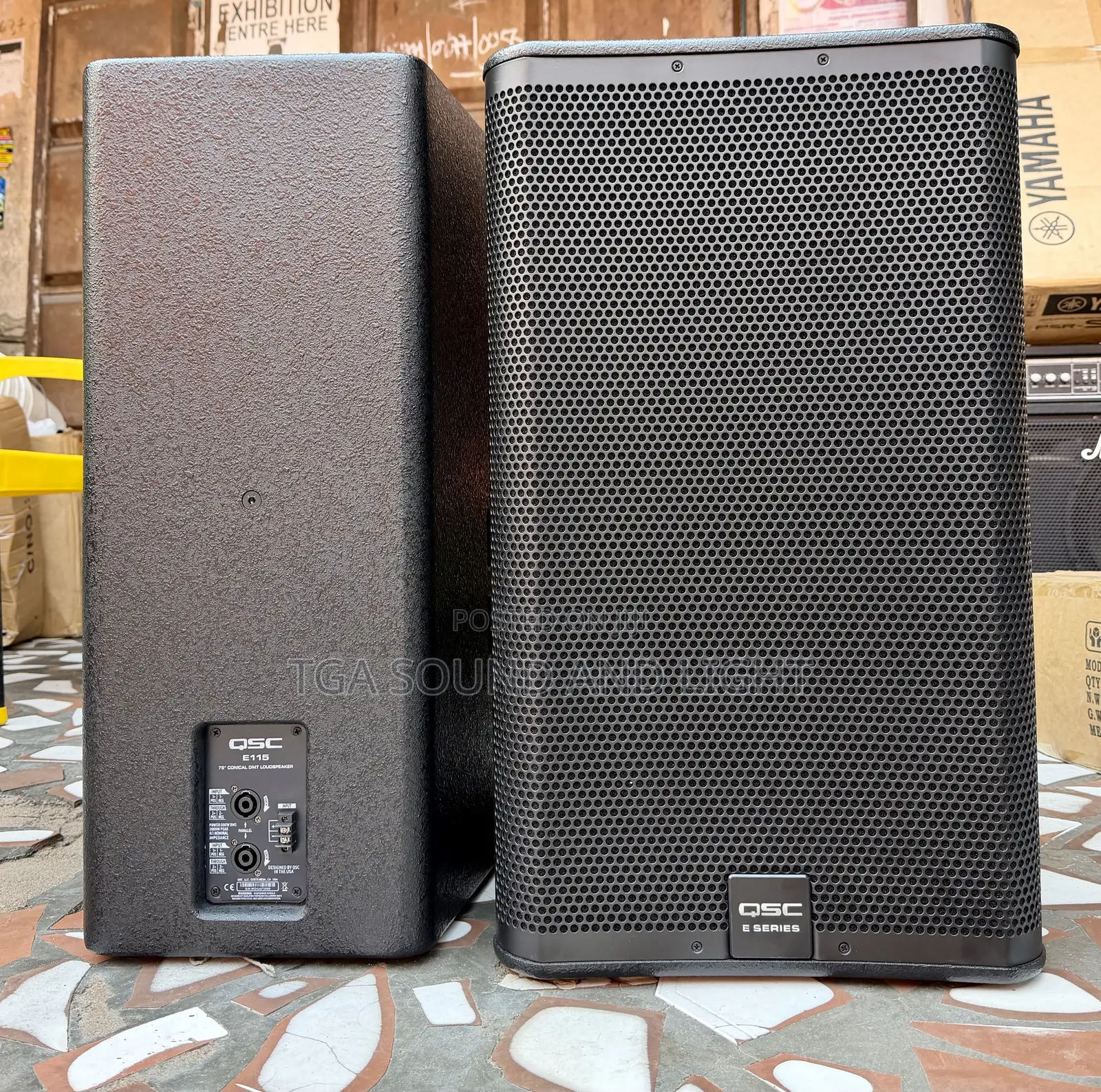 Qsc E115 Passive Speakers - [Pair]