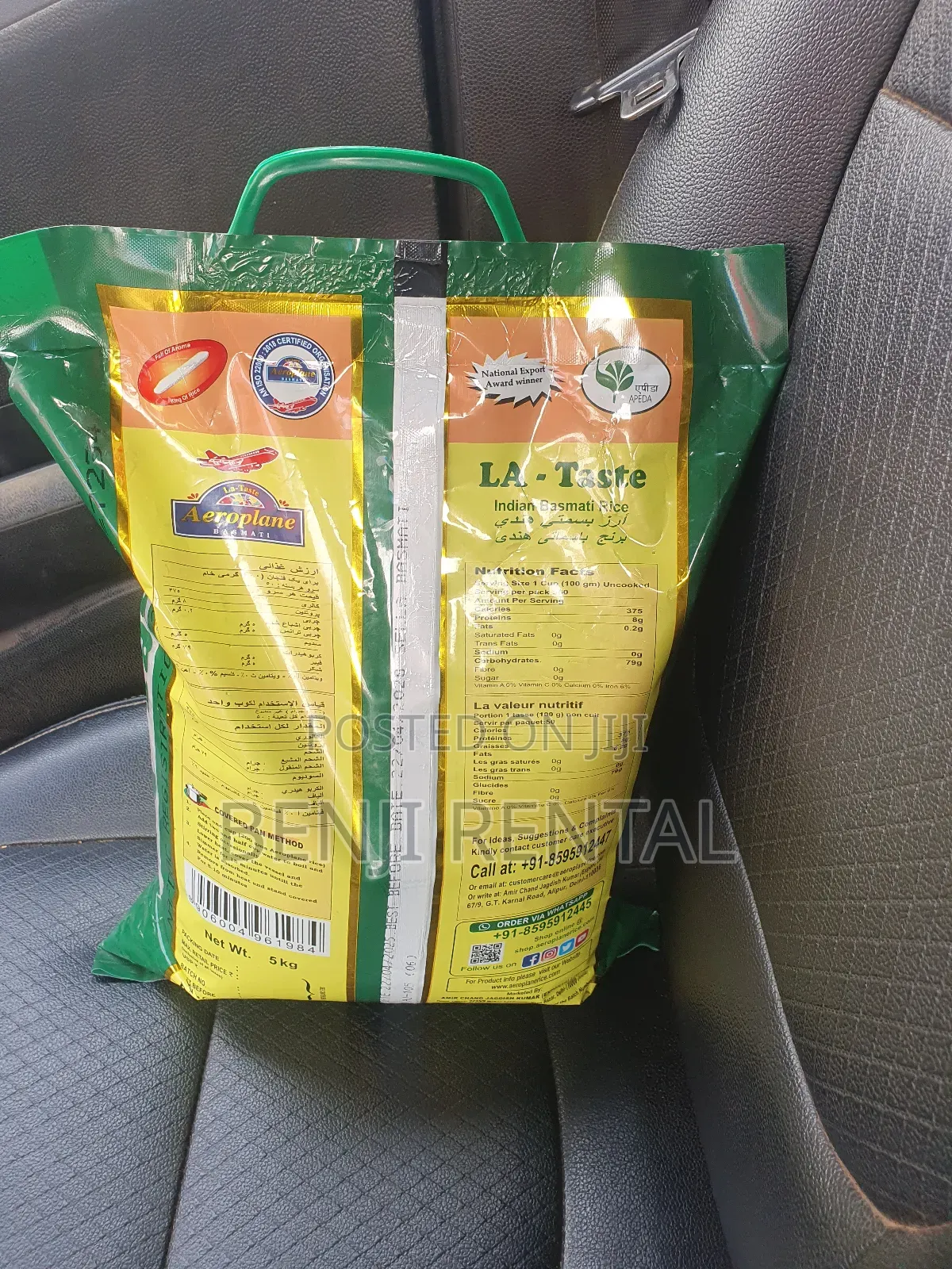 La- Tast Aeroplane Basmate Rice 5kg