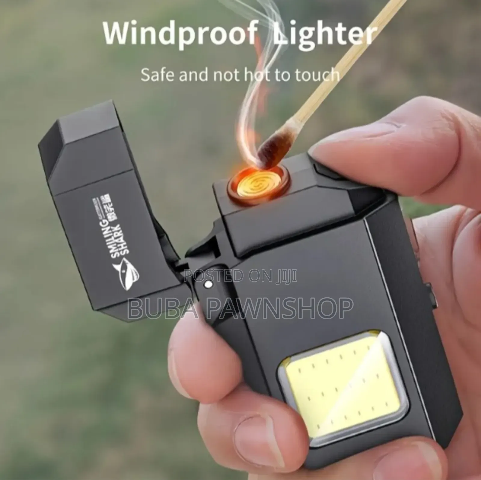 Smiling Shark Tip137 Mini Flashlight, Cob Keychain , Lighter