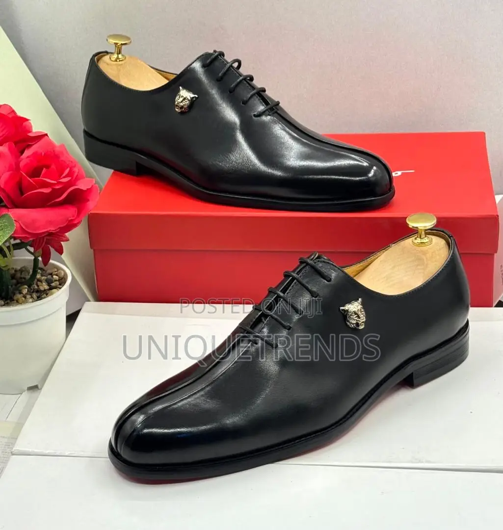 Executive Ferragamo Derby Shoes (Black Coffee)