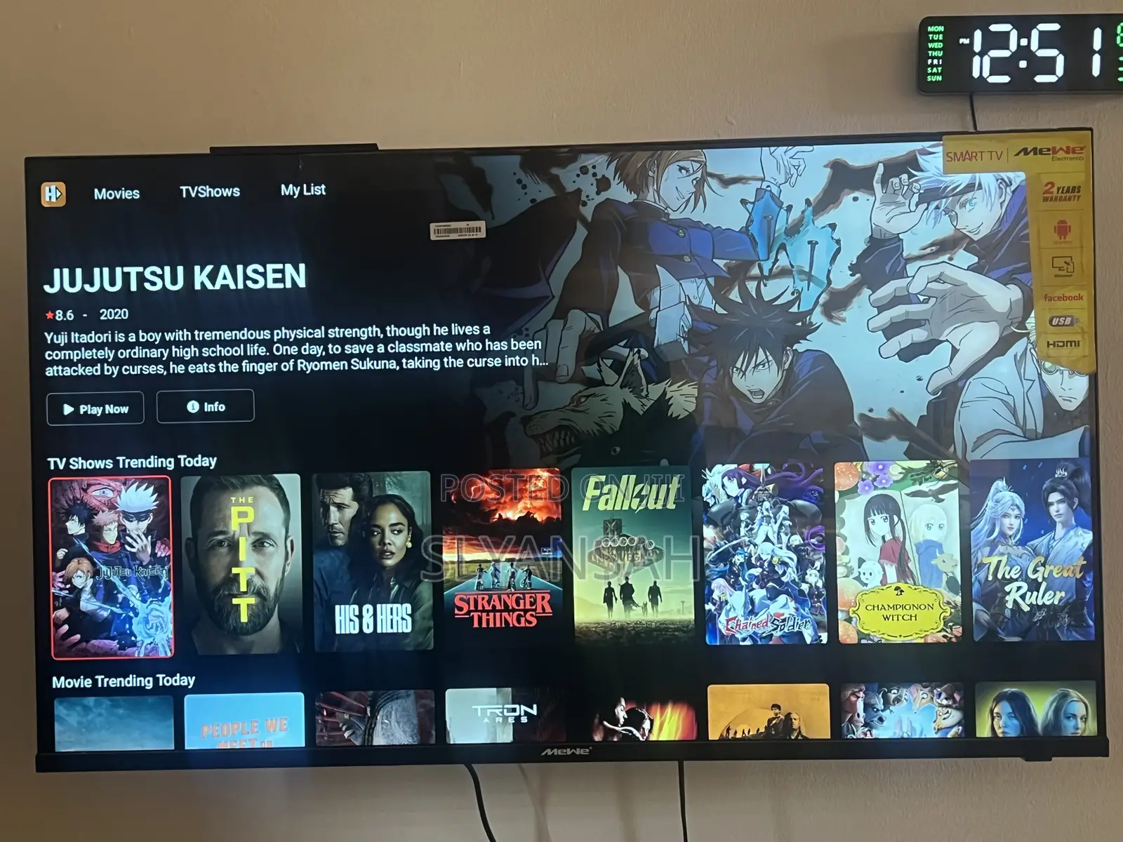 Mewe Smart Android Tv 43”
