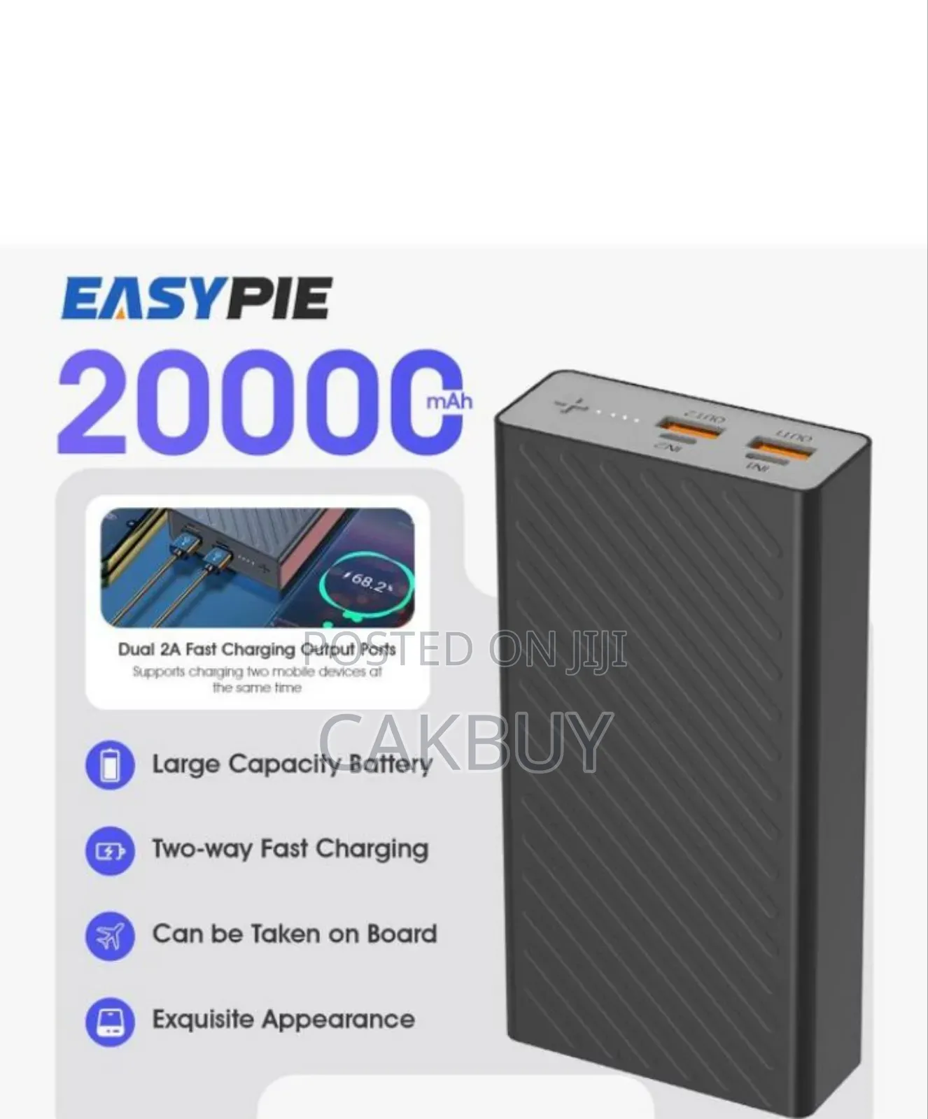 Long Lasting 20,000 Mah Power Bank