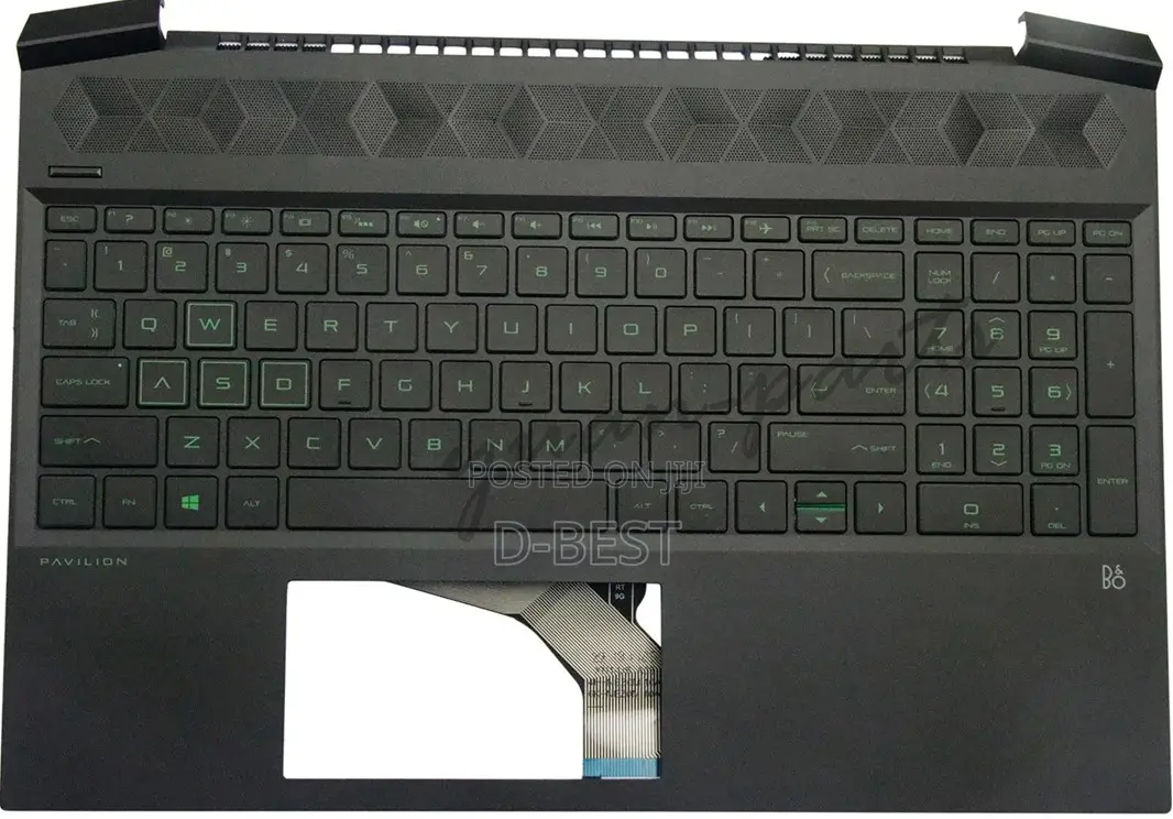 Hp Pavilion Gaming 15-Ec 15z-Ec 0013dx Palm Rest Keyboard W Backlit Us