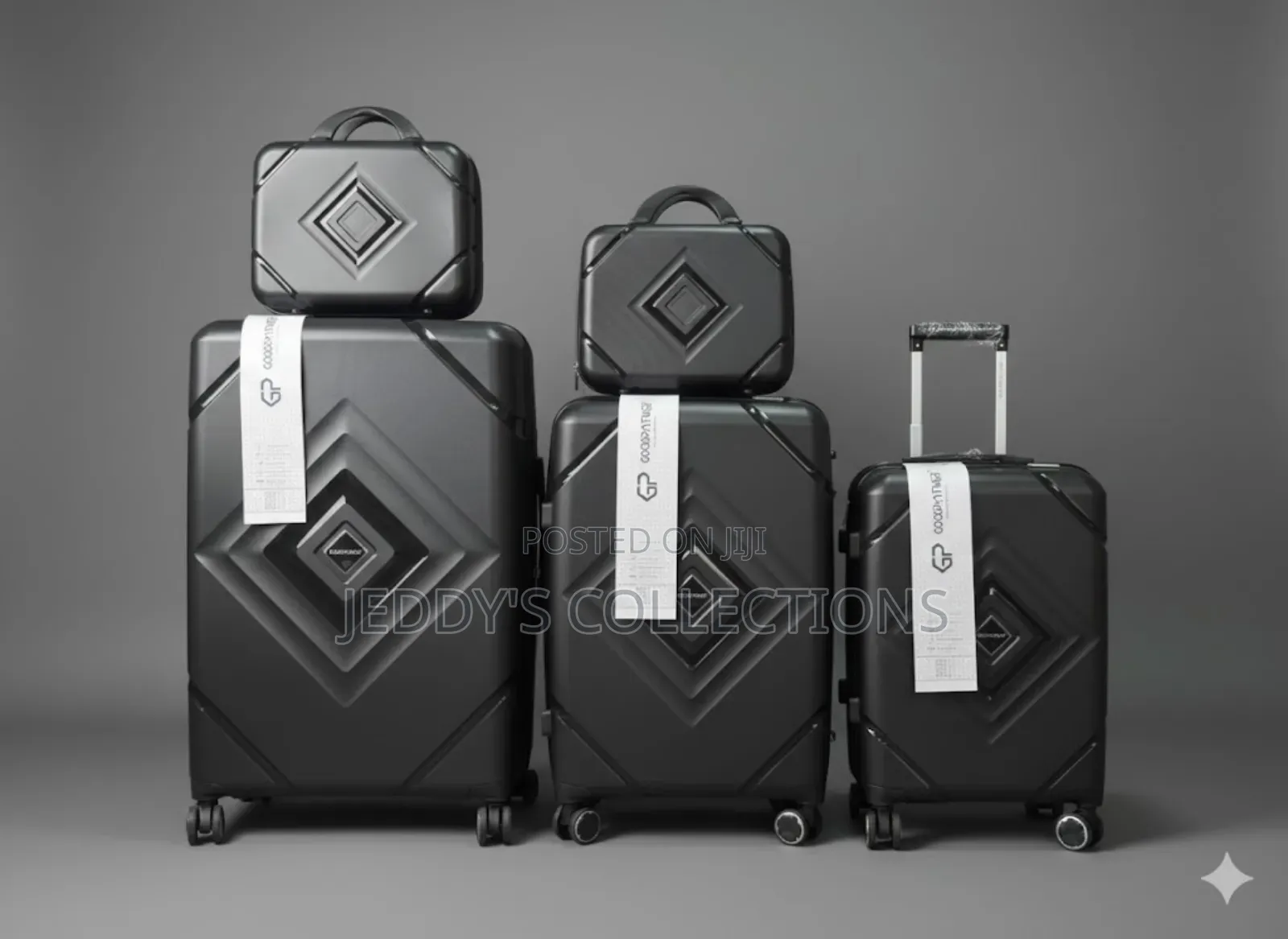 5pcs Trolley Travelling Luggage With 2 Cosmetic Bag and a Double Zips
