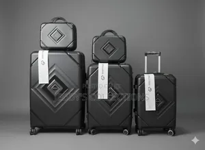 5pcs Trolley Travelling Luggage With 2 Cosmetic Bag and a Double Zips
