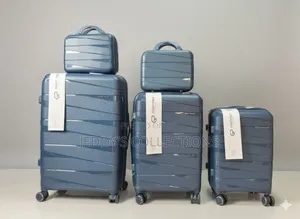 5pcs Trolley Travelling Luggage With 2 Cosmetic Bag and a Double Zips