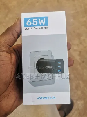 Asometech 65w Gan Super Charger Laptop N Phone