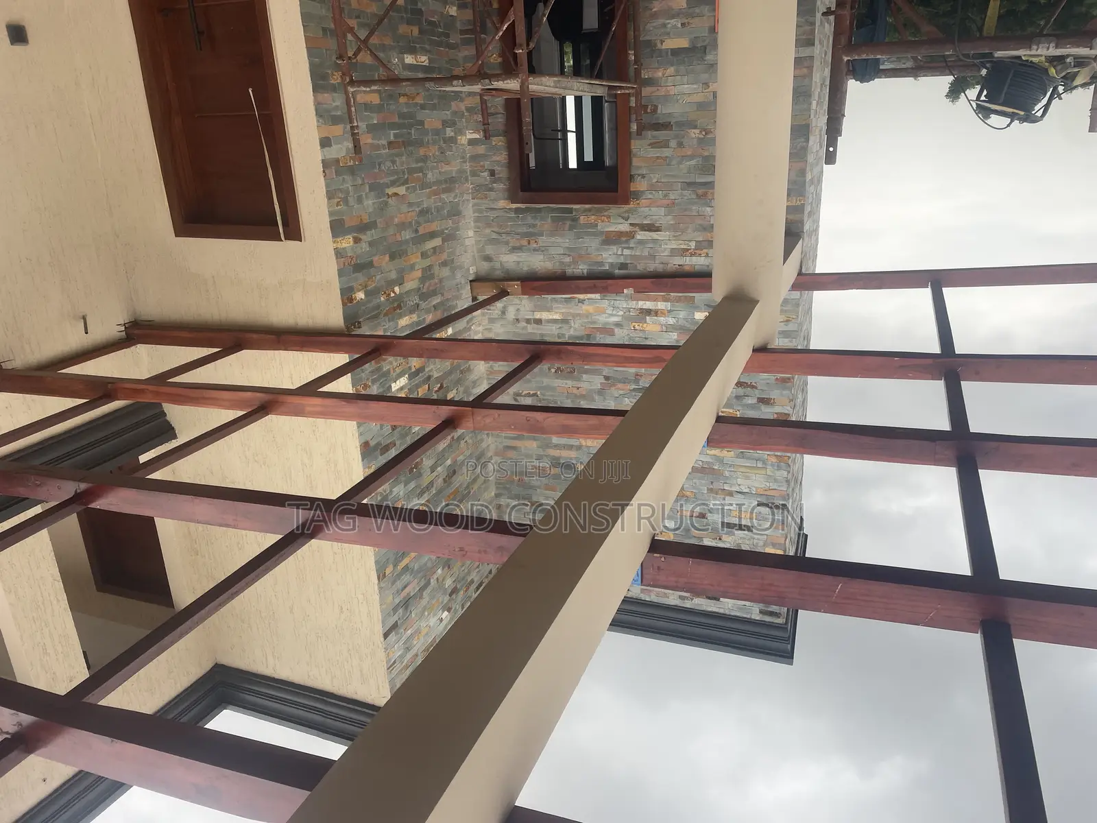 Installation of 50ft by 30ft Pergola on Top Roof on Going