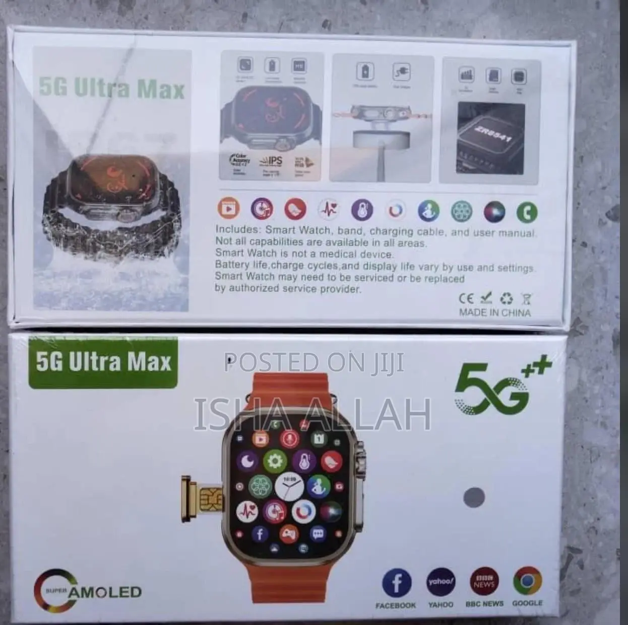 Simcard Ultra M3 Smartwatch. Memory Card