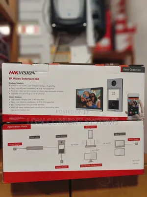 Hikvision Ds-kis614-p(C) Ip Video Doorbell Kit With 4 Port Poe Switch