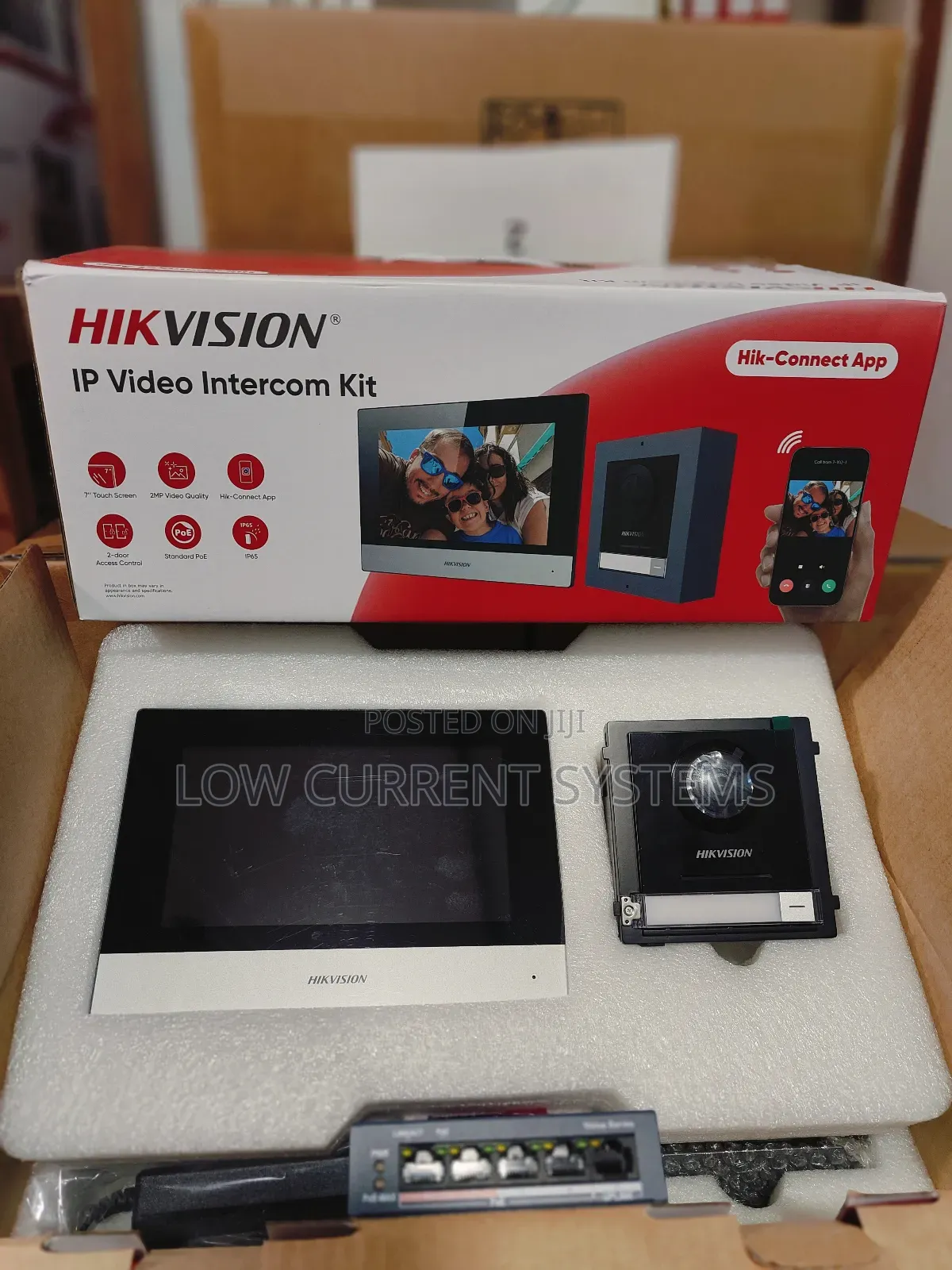 Hikvision Ip Video Intercom Wireless With Poe Switch Ds-kis602(B)