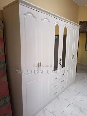 6 Doors Wooden Wardrobe