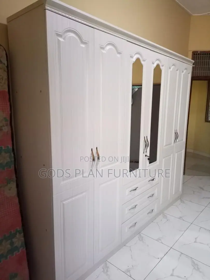6 Doors Wooden Wardrobe