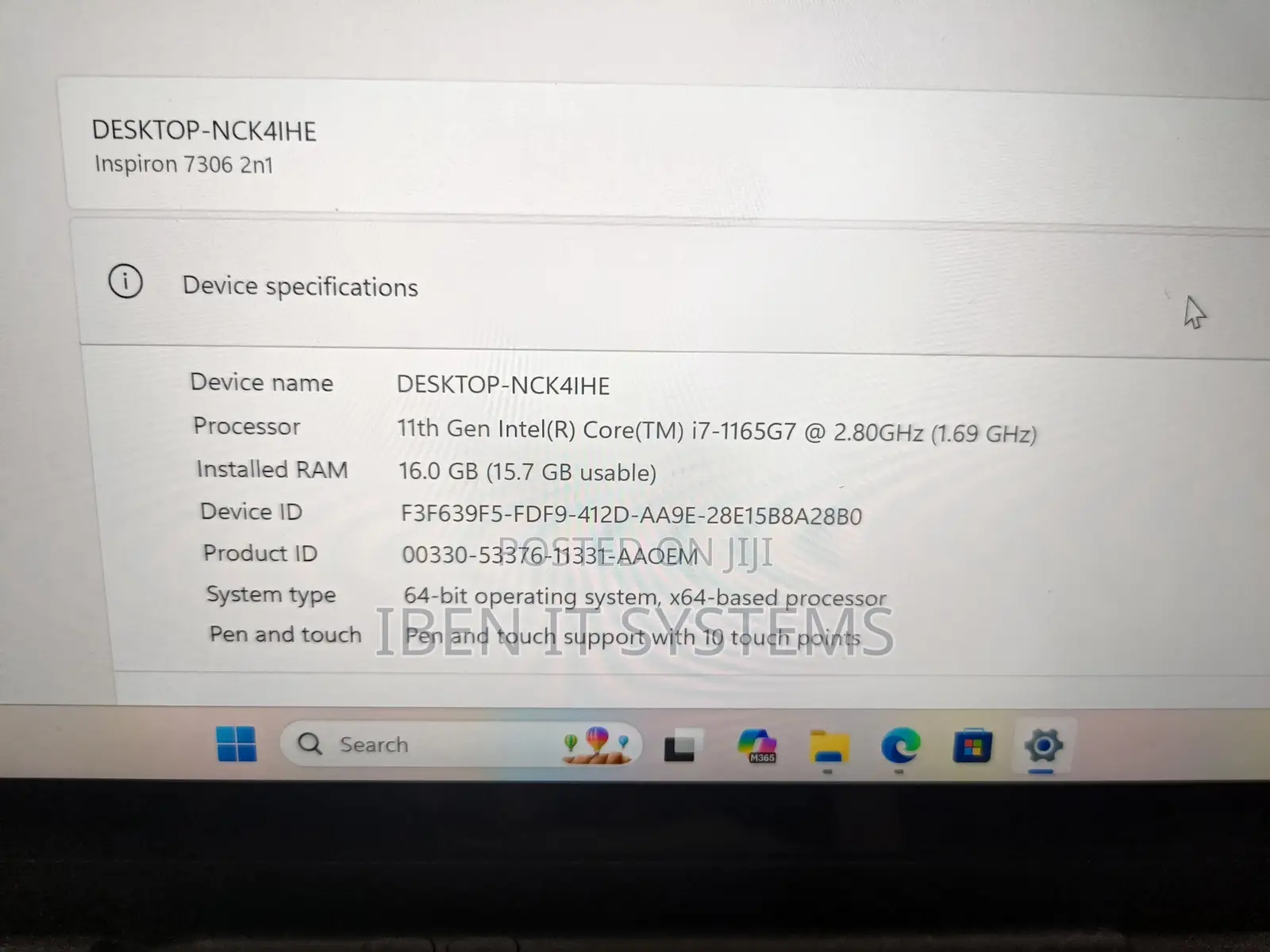 Laptop Dell Inspiron 7306 16GB Intel Core i7 SSD 512GB