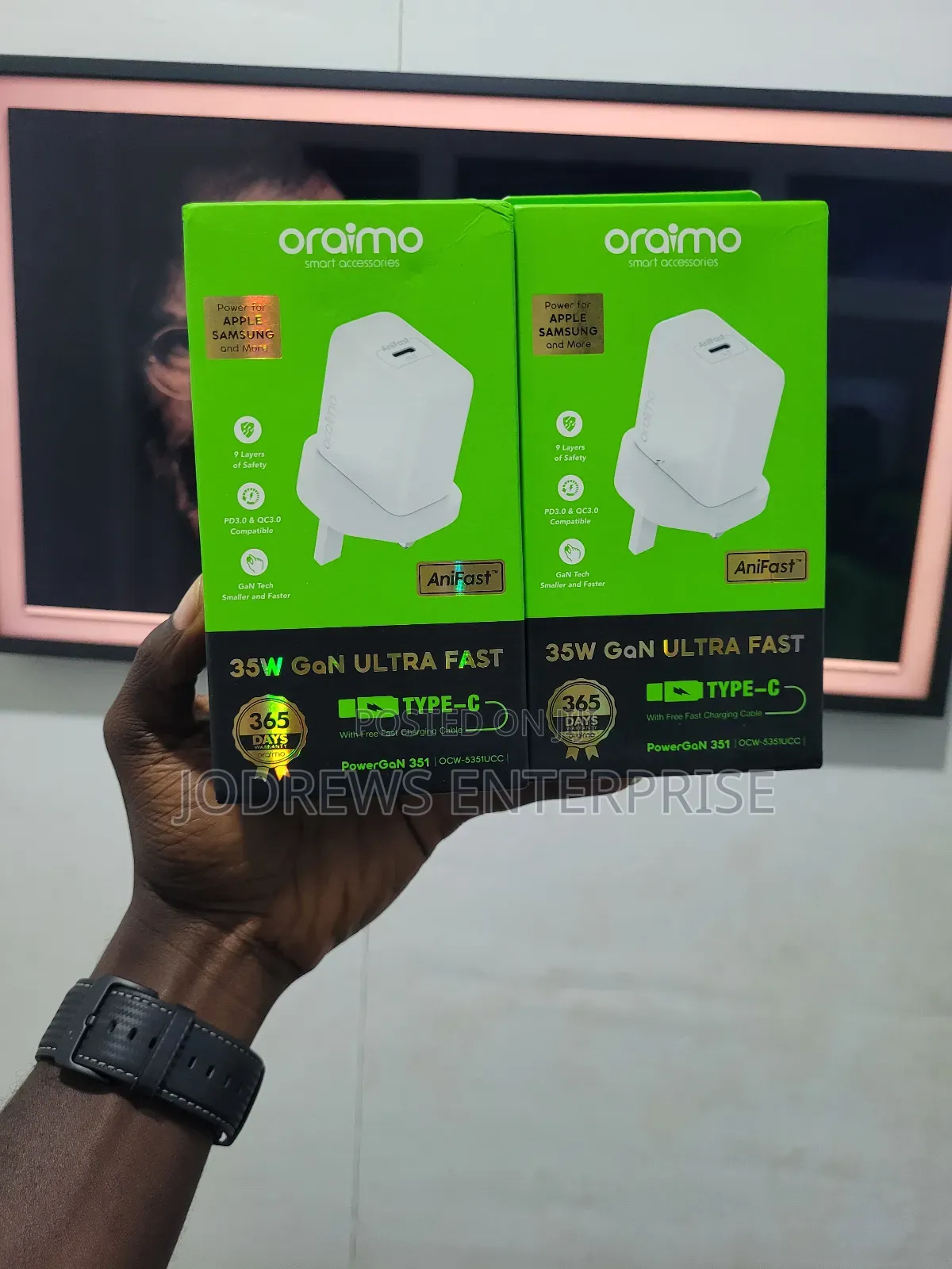 Oraimo Powergan 351 35w Gan Ultra Fast Charger