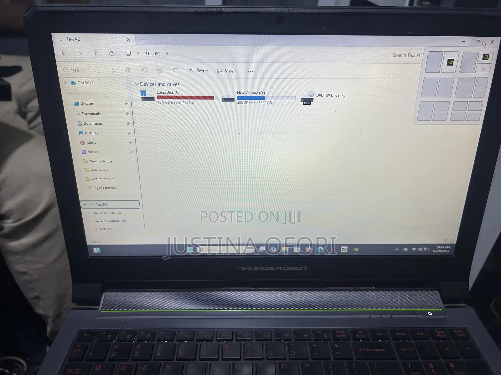Laptop 16GB Intel Core I7 SSHD+SSD 1.5T