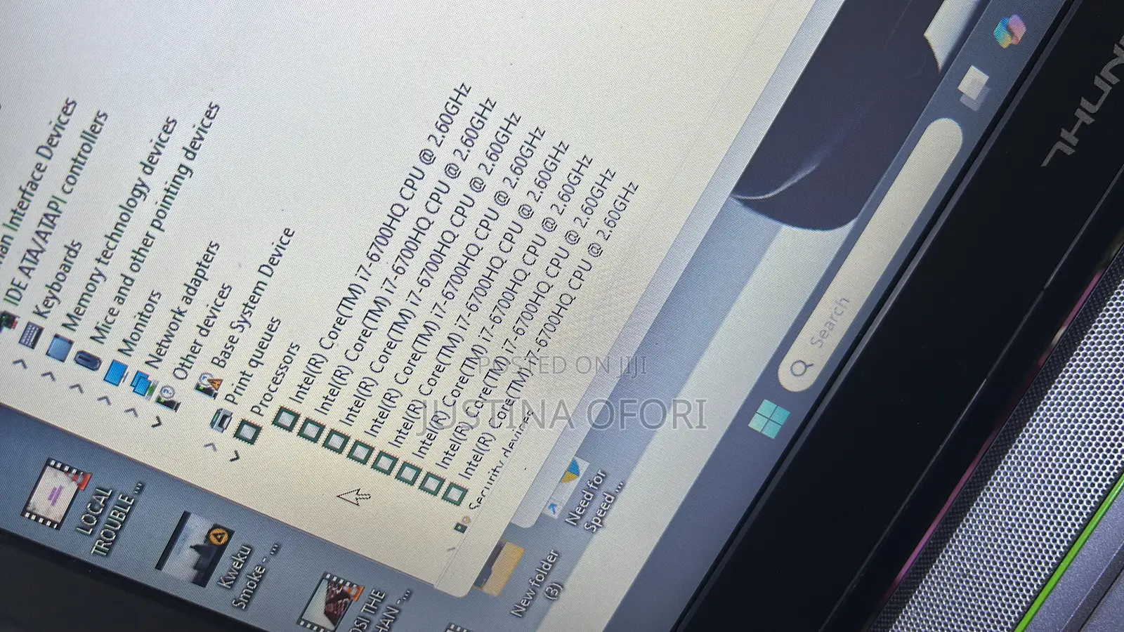 Laptop 16GB Intel Core I7 SSHD+SSD 1.5T