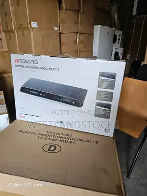 Ambiano-Branded Double Induction Cooktop Gt-Sf-Ikd-01