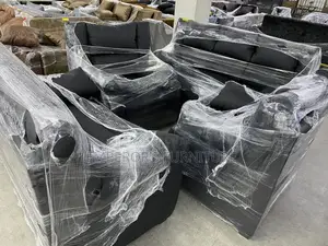 Modern Black Sofa Set for Living Room