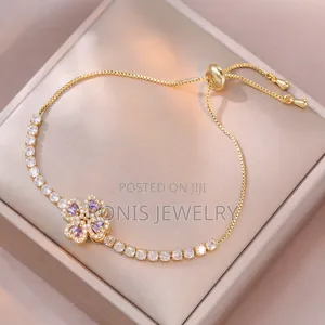 Purple Floral Spinning Jewelry Set