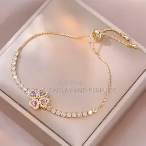 Purple Floral Spinning Jewelry Set