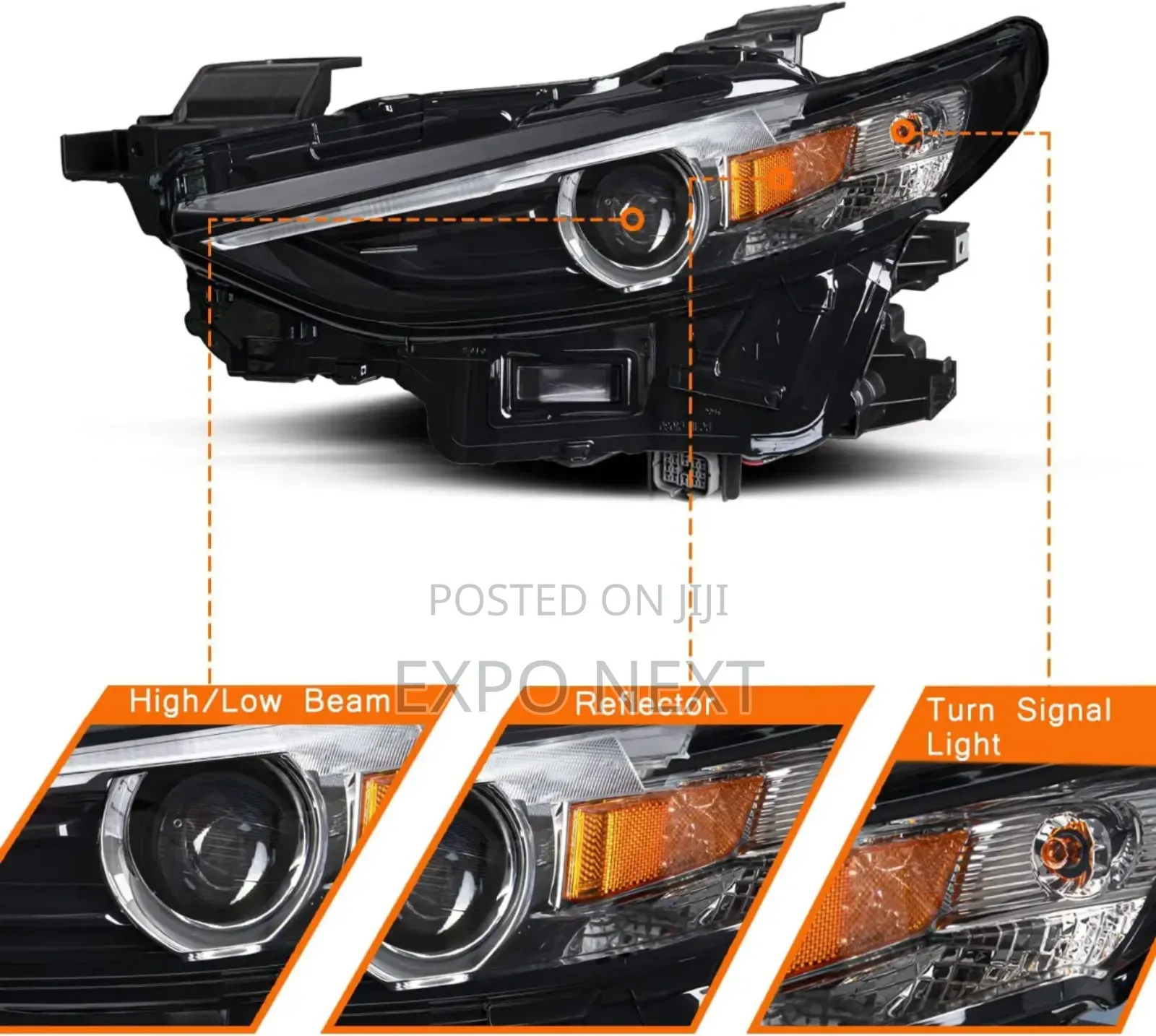 Headlights Headlamp Head Light Usa For Mazda3 2019 - 2021 Pair