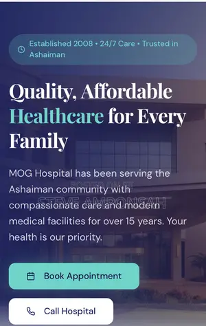 Website for Hospitals and Health Care Centers