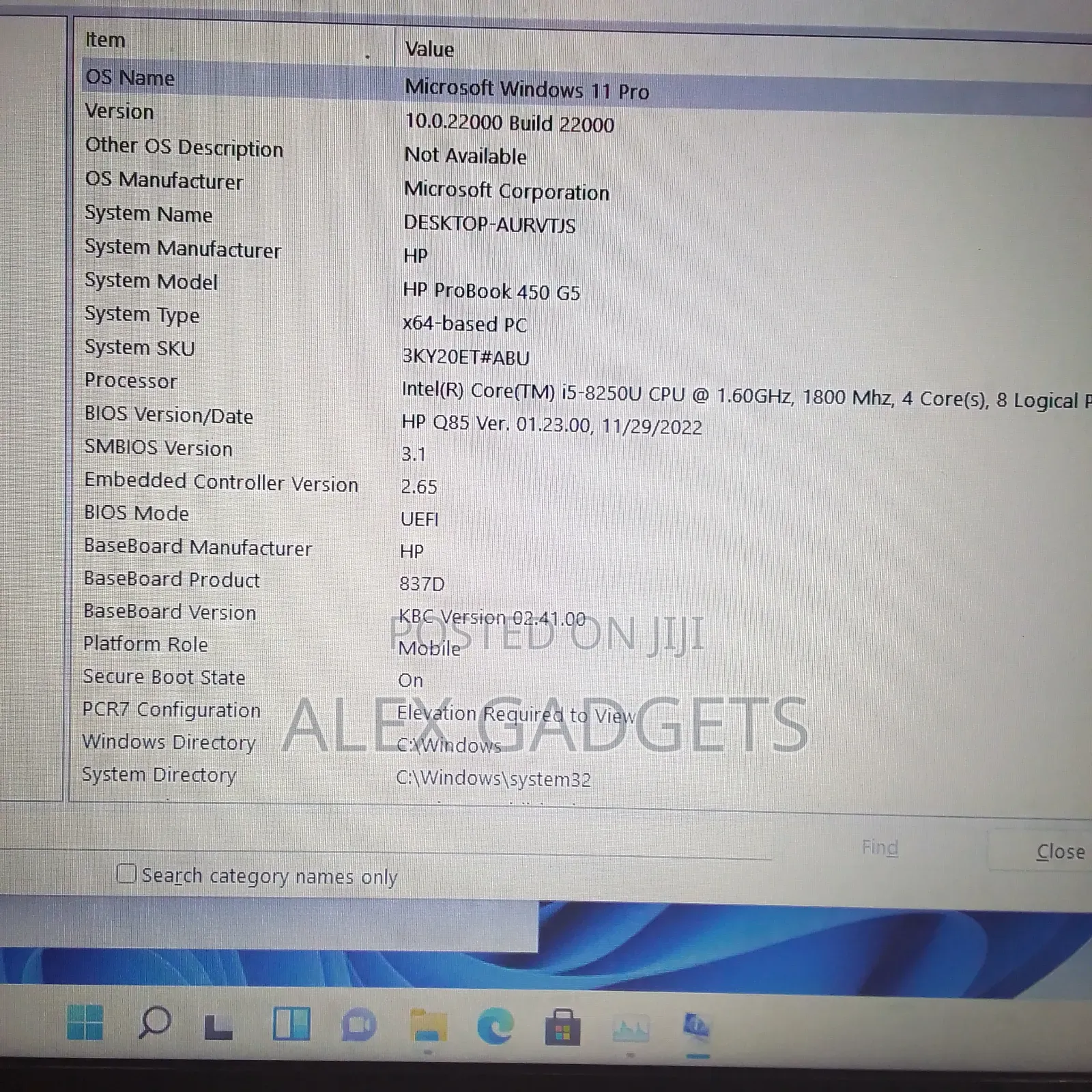 Laptop HP ProBook 450 G5 8GB Intel Core I5 SSD 256GB