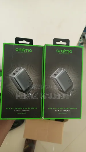 Oraimo Hyper Gan 65 65w Gan Wall Charger Kit + 100w Cc Cable