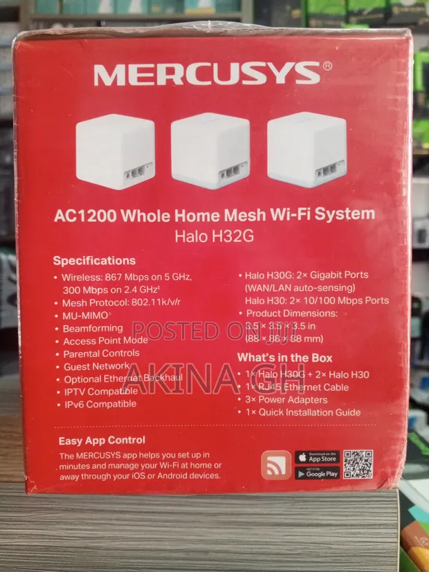 Mercusys Ac1200 Whole Home Mesh in Wi-Fi System (Halo H32g) 4