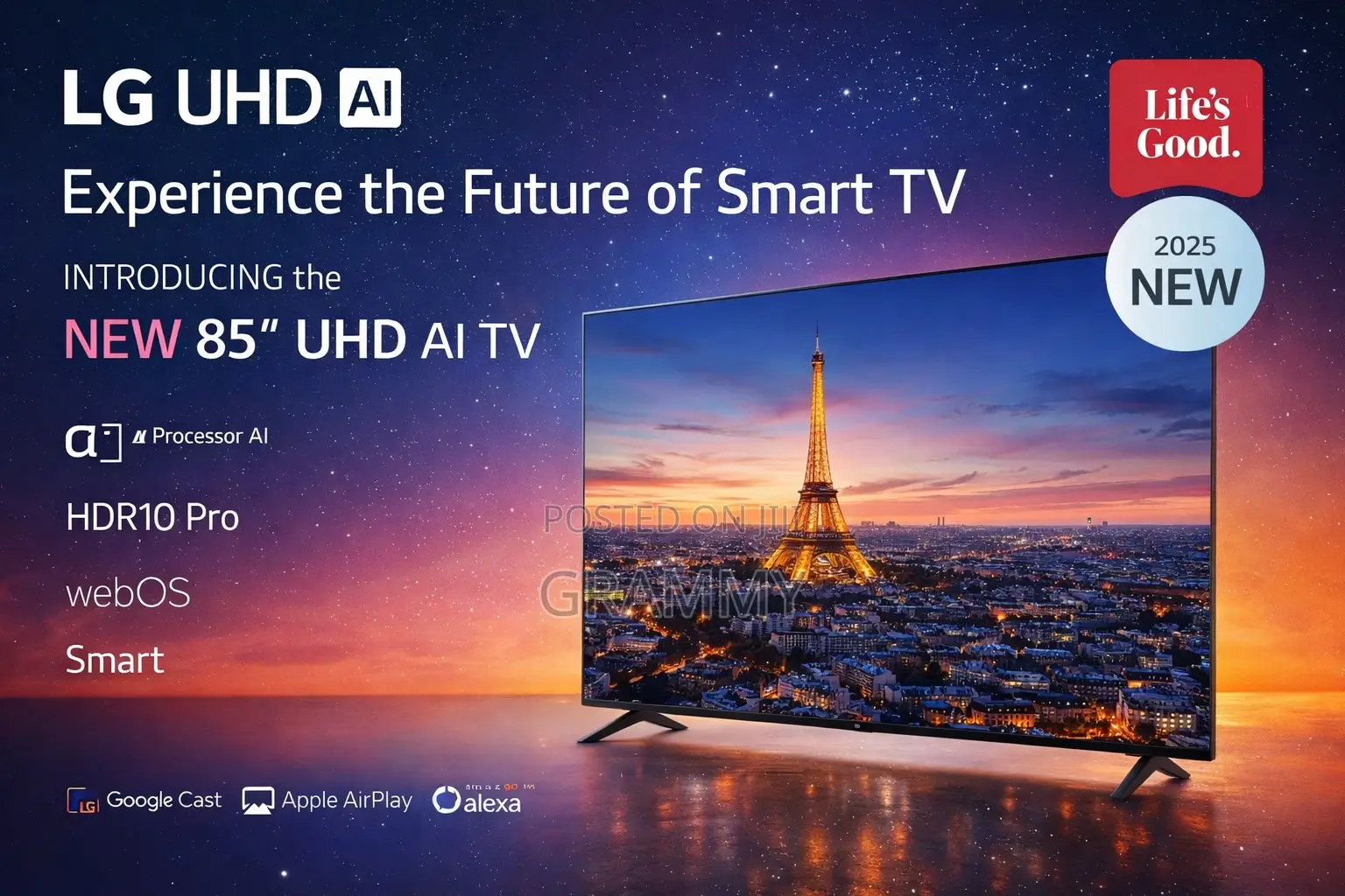 Lg 86ua85 Next-Level Entertainment With Lg 2025 Uhd Ai