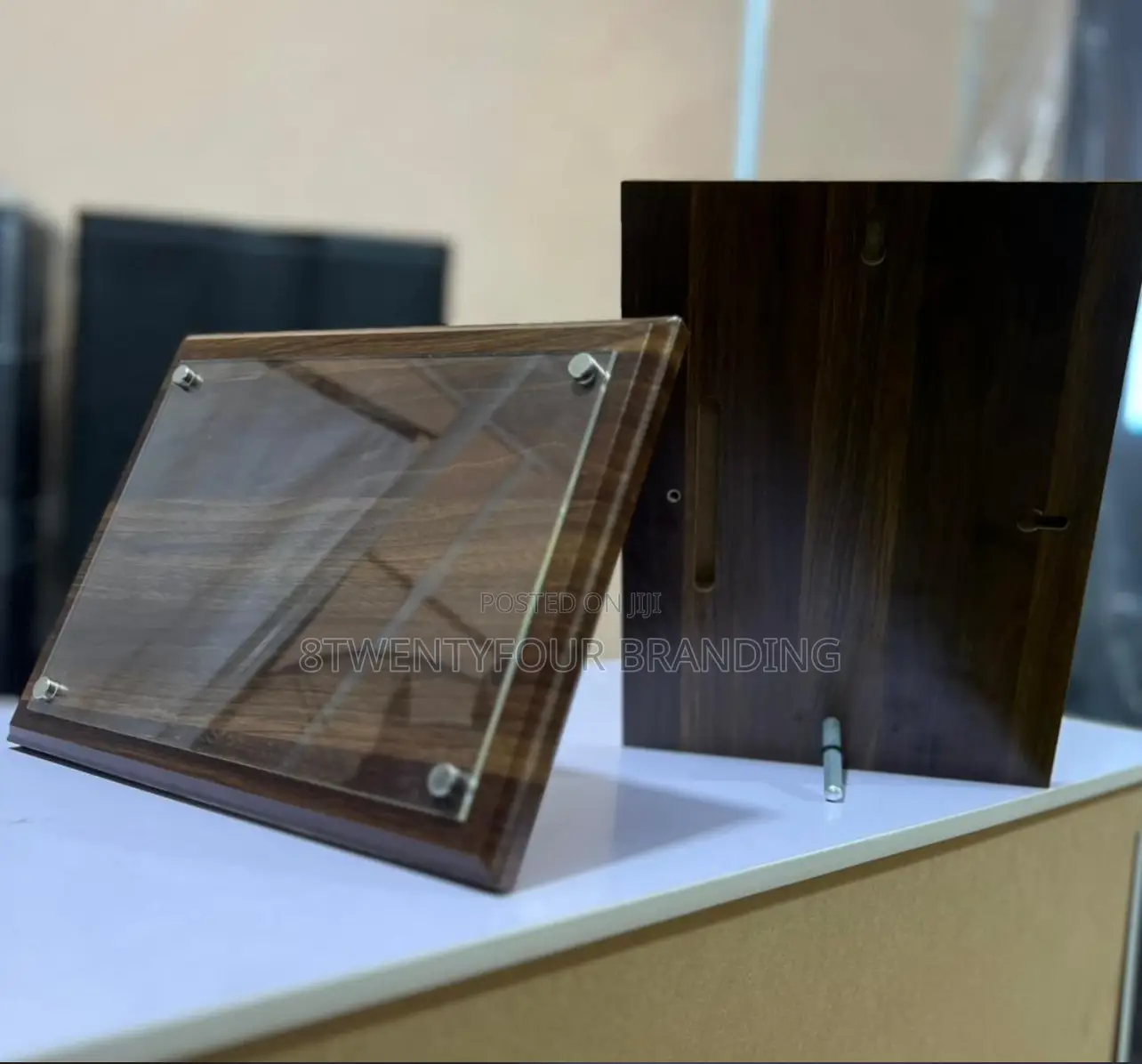 Wooden With Acrylic Award Plaque (Engraving Only)