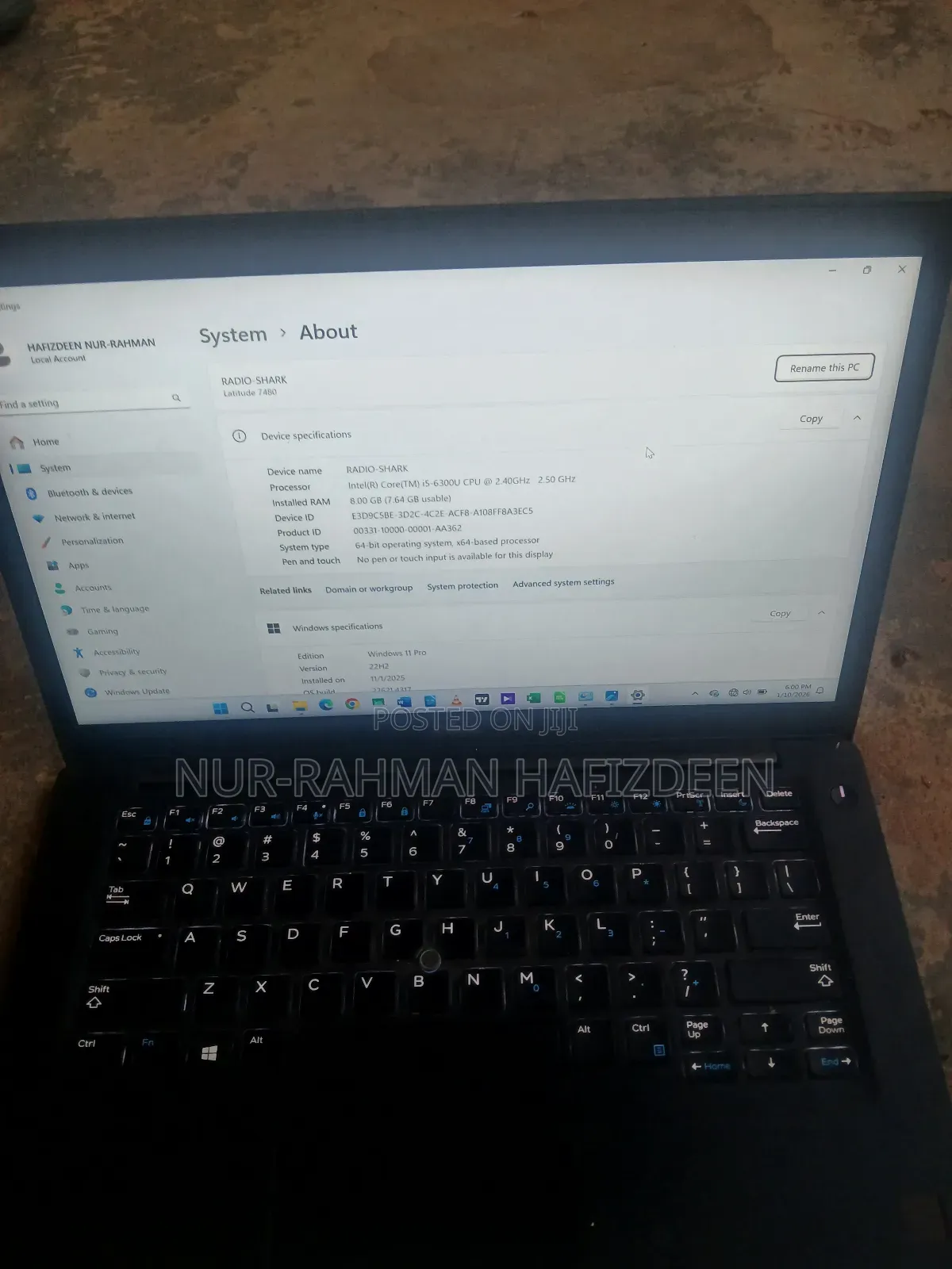 Laptop Dell Latitude 7480 8GB Intel Core i5 SSD 256GB