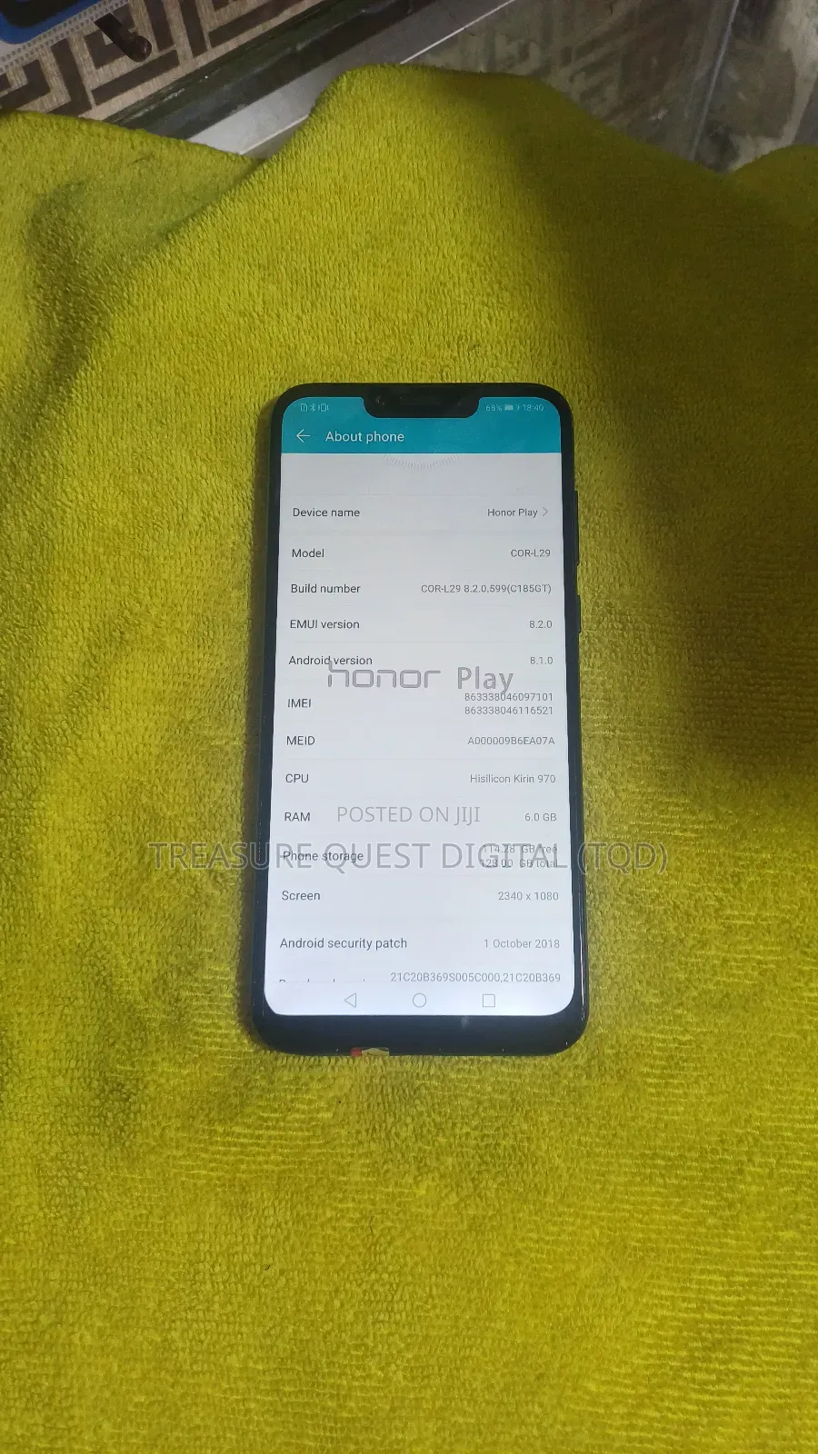 Huawei Honor Play 64 GB Blue