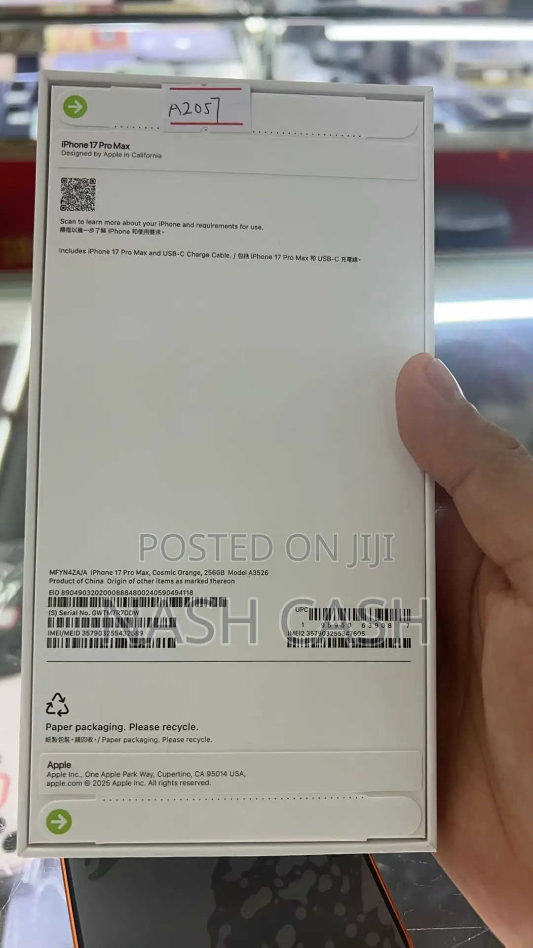 New Apple iPhone 17 Pro Max 256 GB Orange