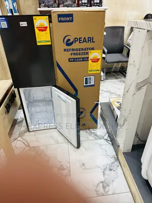 Pf-144b-10j Double Door Pearl Fridge Black