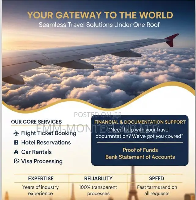 Cheap Flight Bookings Proof of Funds Visa Assistance and Documentation