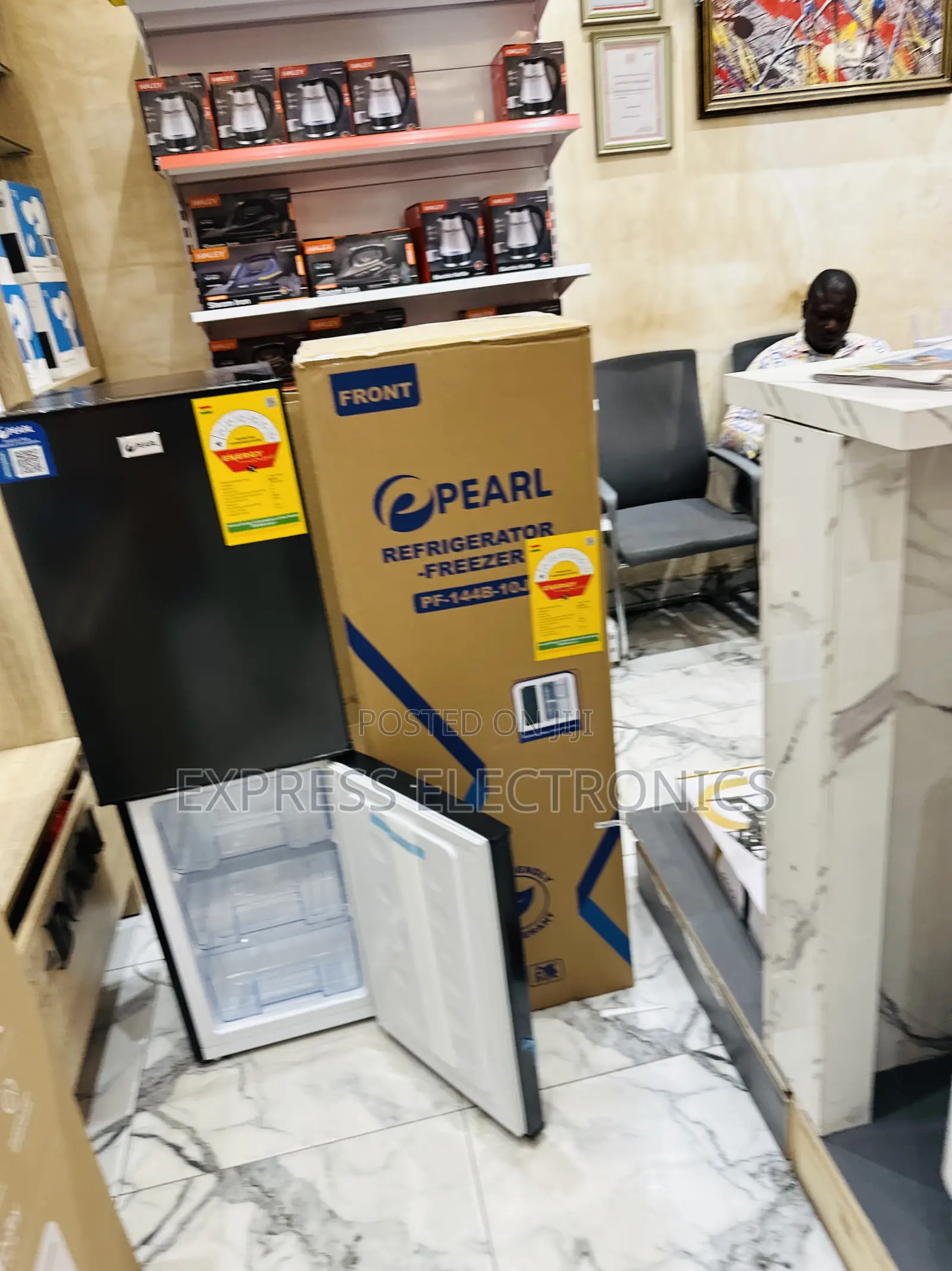 Call and Order for Pf-144b-10j Double Door Fridge Pearl