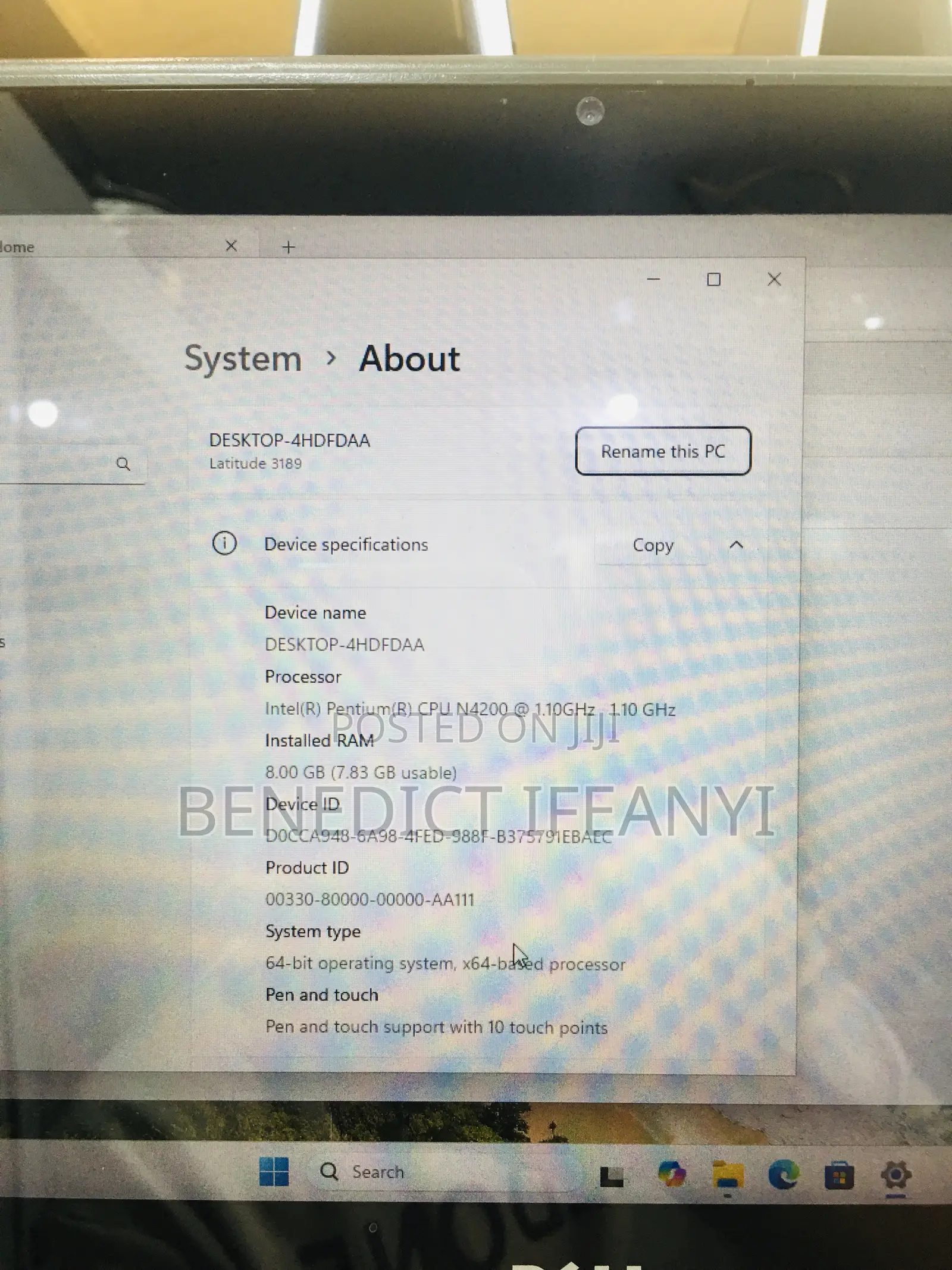 Laptop Dell Latitude 11 3189 8GB Intel SSD 128GB